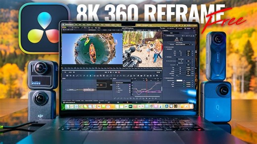 【搬运】为任何全景相机进行8K360度重新构图：达芬奇GoPro Reframe | Hugh Hou