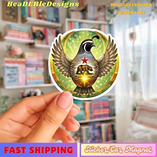 California Rebel Alliance Restiance Bird Sticker/car Magnet, CA Quail Bird Protest, Resist Sticker, Anti ICE Activist Art - Etsy