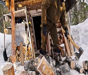 221K views · 2.4K reactions | Off Grid Cabin living Building a BEAR-PROOF Window in My Log Cabin Home | Alone with nature | Facebook