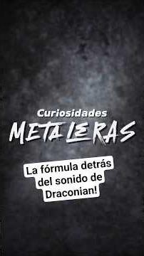 La fórmula detrás del sonido de Draconian 🖤 #metal #gothicmetal #doommetal #draconian