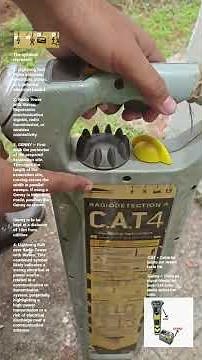 RADIODETECTION C.A.T4+ Machine /CAT + GENNY Mc / Underground Utilities check machine / GPR
