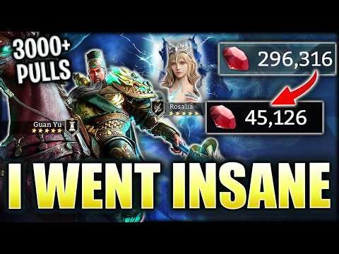 OVER 3000 SUMMONS! My Biggest Pulls EVER - I went ALL-IN for GUAN YU A3 ⁂ Watcher of Realms