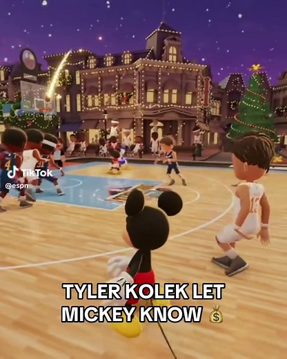 Mickey Mouse Takes on NBA Christmas Basketball