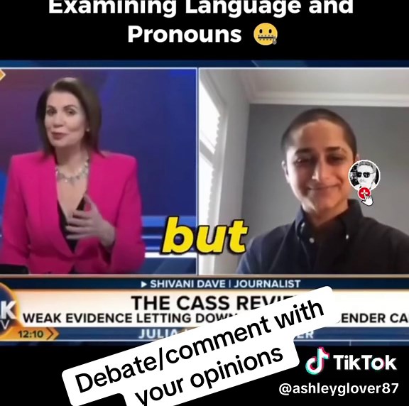 News reporter challeges guest when they/them introduce themselves as they/them 👀 #gender #debating #discussion #reporter