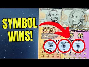 SYMBOL WINS! 🪙 Lincoln and Hamilton Scratch-Off Lottery Tickets! 💰