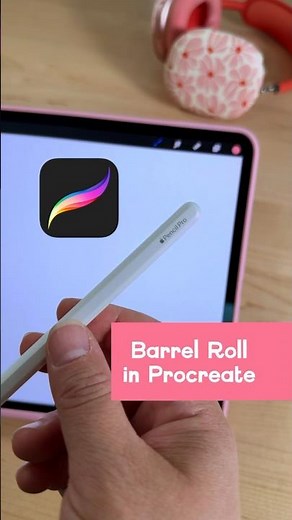 How to turn on Barrel Roll in Procreate with Apple Pencil Pro #applepencilpro