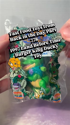 CPJ Collectibles on Instagram: "Yup yup yup! Fast Food Toys from Back in the Day Part 778 1997 Land Before Time Burger King Ducky Toy . . #landbeforetime #ducky #burgerking #toyreview #90snostalgia #happymeal #90skid #90sthrowback #80smovies"