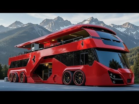 The Ultimate $20 Million Ferrari Hyper-Bus: A Double-Decker Masterpiece