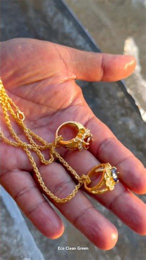 RUBY & COBALT SPINEL rings found on a gold chain! 🔥🔱