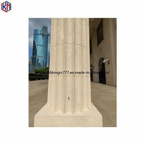 [Hot Item] Decorative Hollow Grc Concrete Stone Fluted Roman Column Cladding