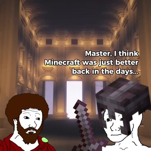 The Minecraft Lab on Instagram: "Is the old Minecraft really better... - Join The Lab ! ––––> 50847/55000 - #minecraft #think #oldminecraft #nostalgia #minecraftnostalgia #phylosophy #minecraftphilosophy"