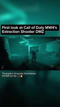 First look at Call of Duty MW4's Extraction Shooter DMZ.