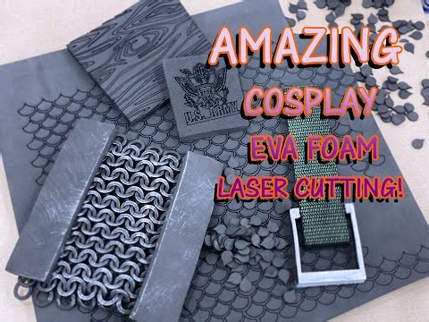 Amazing Cosplay EVA Foam Chain Mail Laser Cutting