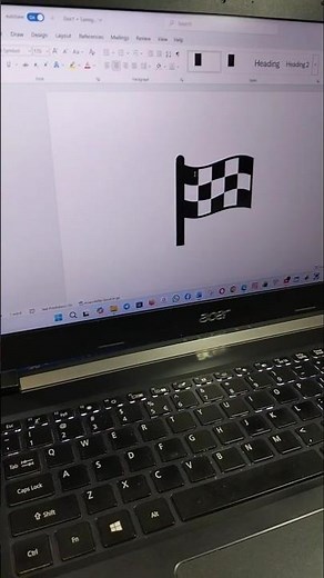 Checkered Flag Symbol In MS Word | Computer Easy Short In English |Sakif Techno