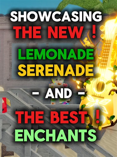 Showcasing the new Lemonade Serenade rod, the best enchants and how to obtain it in fisch •❅─────✧❅✦❅✧─────❅• #CapCut #robloxfyp #foryoupage #fyp #fisch