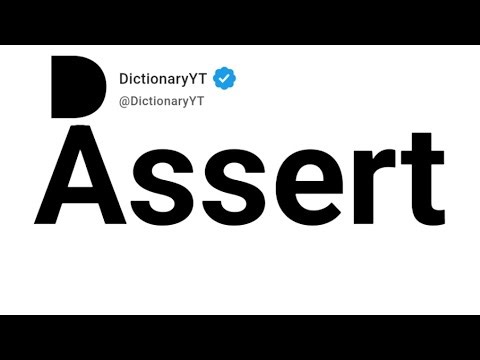 Assert Significado Em Português