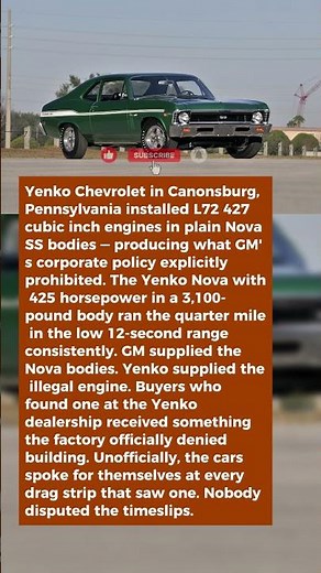 This Chevy Nova Had a 427 That Chevy Wouldn't Build — So a Dealer Built It and Changed Everything