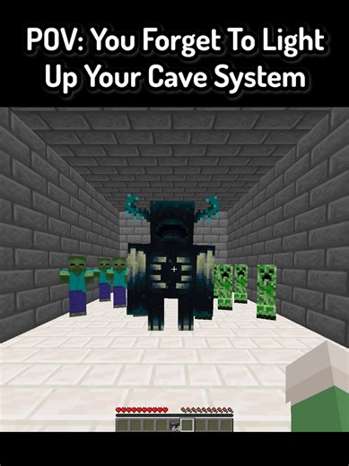 POV: You Forget To Light Up Your Cave System In Minecraft ( FT: @yoi @Vermey ) #Minecraft #mc #mcyt #funnymoments #minecraftmemes