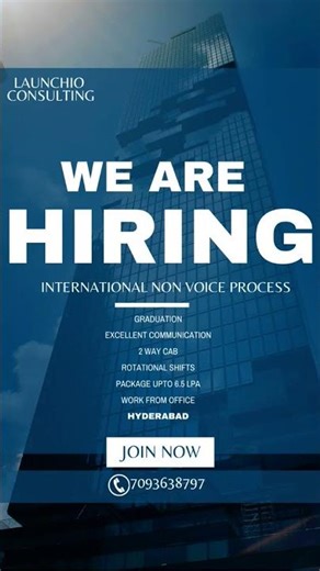 #hiring #hyderabad #voiceprocess #customerservice