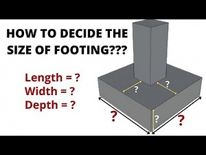 How to Decide the Size of Footing? | Area of Footing | Design of RCC Footing |