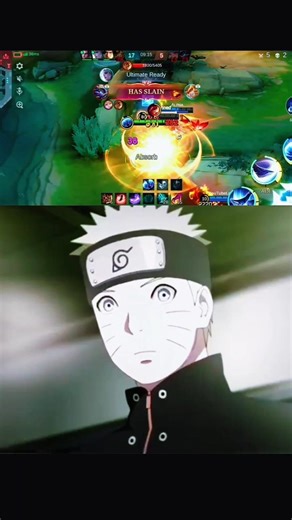Naruto and Hinata love story meet Alucard gameplay 💔#naruto #hinata #alucard #mlbb#animeedit #shorts