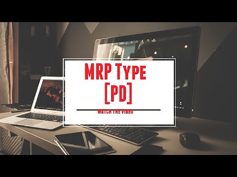 MRP Type [ PD ] Material Requirement Planning By Sales Order