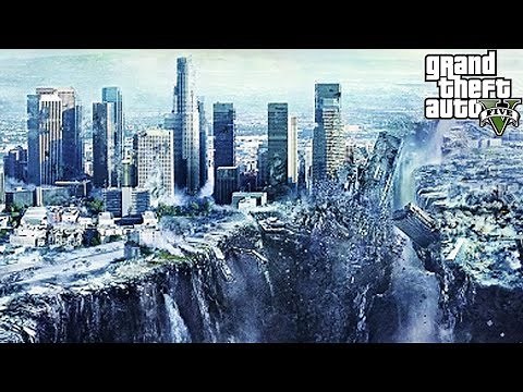 GTA 5 Mods "MASSIVE EARTHQUAKE IN LOS SANTOS" (GTA 5 Earthquake, Natural Disasters, Funny Moments)