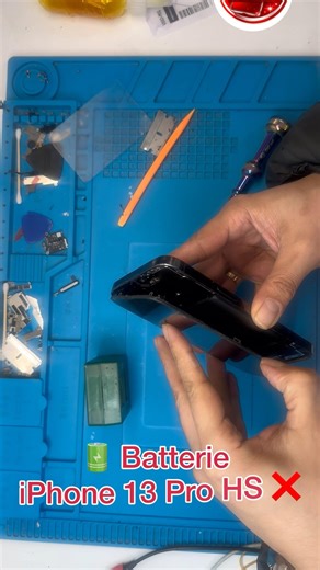 Remplacement batterie iPhone 13 Pro 🔋 | Batterie HS réparée