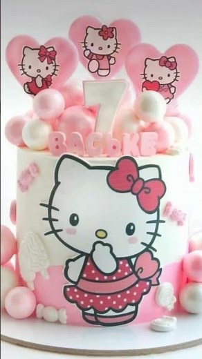 Hello Kitty Birthday Cake Ideas for Baby Girls | Cute & Colorful Designs l #hellokittycake #girlcake