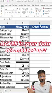 Dates showing wrong format in Excel? Stop correcting dates manually. Use proper date formatting instead of converting to text. Correct date format = accurate reports and clean dashboards. Follow me @caamitjain5 to learn Correct Excel Tricks [Excel, date formatting, Excel date format, Excel tips, Excel formulas, Excel reporting, Excel dashboard, data analysis, Excel beginners, Excel training, Excel productivity, corporate Excel skills, work smarter, Excel automation, modern Excel, MIS reporting,