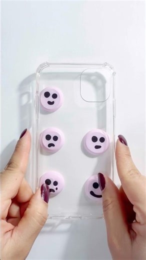 COLORING PHONE CASE WITH EMOJI🤩 🎨 #myshinyart #shorts #shortvideo #oddlysatisfying