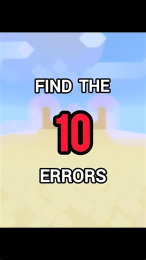 FIND THE 10 ERRORS #minecraft #gaming #minecraftgameplay #shorts