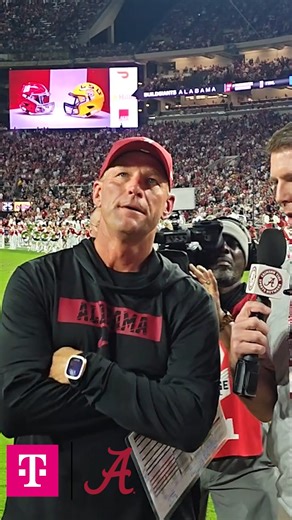 64K views · 1.2K reactions | "We just got to do some of the simple things better." ️: Coach Kalen DeBoer to CTSN at the half of Alabama-LSU game #RollTide | Alabama Football | T-Mobile | Crimson Tide Sports Network | Facebook