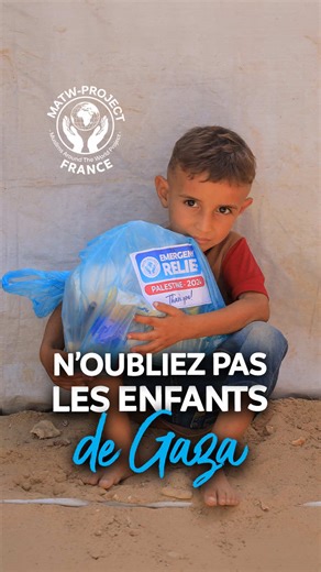 Solidarité pour les enfants de Gaza