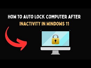How to auto lock computer after inactivity in Windows 11