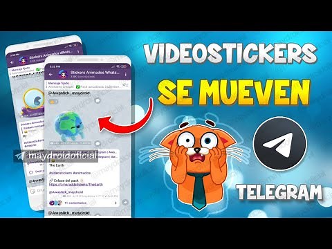 COMO CREAR STICKERS ANIMADOS PARA TELEGRAM / NUEVA FUNCION DE VIDEOSTICKERS / MAYDROID