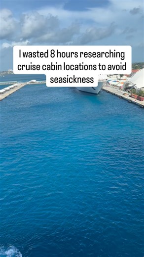 Jaime Singletary-Travel Advisor on Instagram: "I wasted 8 hours researching cabin locations to avoid seasickness, not realizing the answer was one simple rule that changes everything. I’d spent hours googling “best cabin location,” “will I get seasick,” reading contradictory reviews and travel blogs. Nobody had a clear answer. I felt lost before I even booked. Most cruise resources are written by people who’ve only sailed once or twice. They don’t know the physics of how ship movement actually w