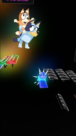 Oddly Satisfying Bluey Theme Song Marble Music 🎶 #shorts #marbleasmr