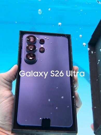 Galaxy S26 Ultraを水中で開封！新機能満載