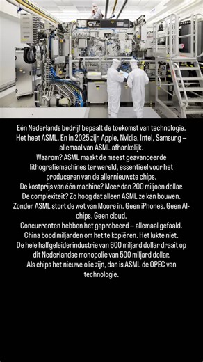 3.1K views · 48 reactions | ASML is geen bekende naam, maar het staat...