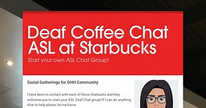 Deaf Coffee Chat ASL at Starbucks