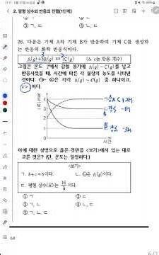 [고2 화학] 화학평형 - 평형상수 계산(후곡 소수과학학원) #고2화학 #개정화학 #화학평형 #평형상수계산
