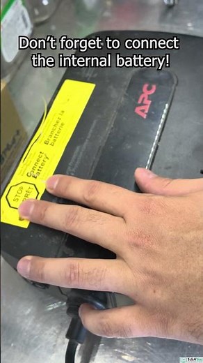 Don't forget to connect internal battery! #apc #batterybackup