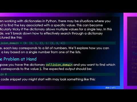 How to Fetch the Key of a Value from a Dictionary in Python with Multiple Values