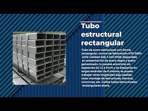 Tubo estructular rectangular