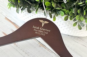 First White Coat Ceremony Hanger, Personalized Medical, Dental, Nursing, Veterinary Gift, Class of 2026 White Coat Ceremony Keepsake - Etsy