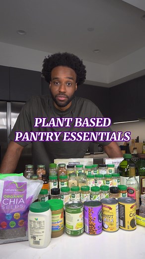 Plant Based Pantry Essentials • • • • • • #healthyeating #grocerytips #vegan #plantbased