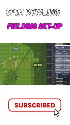Spin Bowling fielding set-up in real cricket 24 #shorts