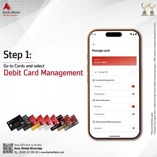Activate your Bank Alfalah Debit Card in three simple steps through the Alfa