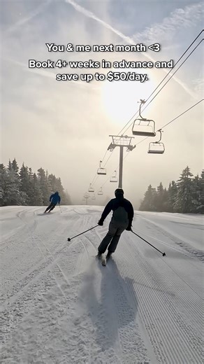 Mount Snow on Instagram: "You & me, shredding this Spring Break! Lock in your lift tickets 4+ weeks in advance and save over $50 a day compared to window pricing. Bonus: After you use your lift ticket, you can apply the full value of your ticket (up to $175) toward next season’s Pass. 👉 Grab your besties and hit the link in our bio to save big on lift tickets!"